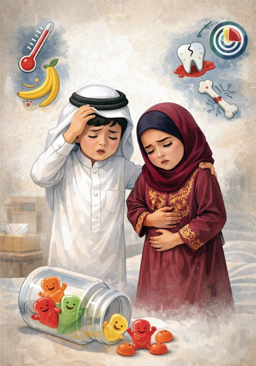 طب وصحة – مخاطر الفيتامينات الهلامية للأطفال