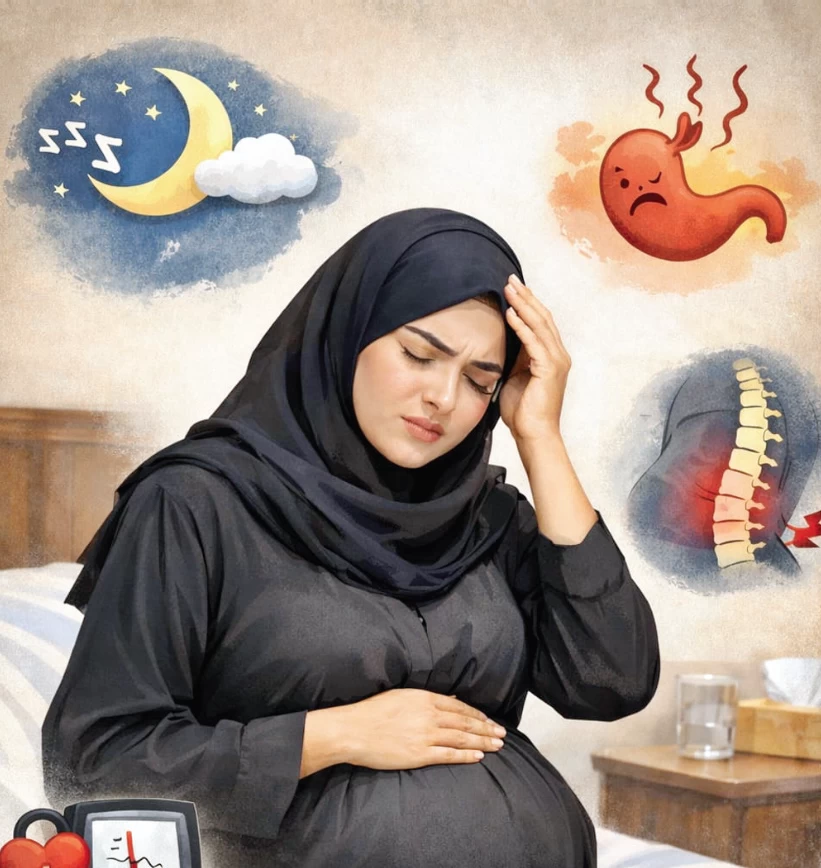 سيدتي – أسباب الضيق والامتلاء مع تقدم الحمل