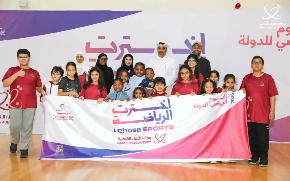وكالة الأنباء القطرية تشارك في فعالية اليوم الرياضي الوطني