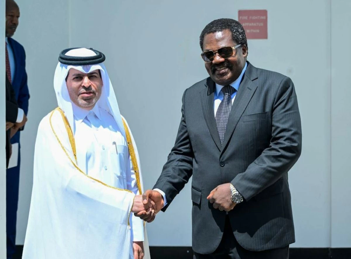 نائب رئيس جمهورية تنزانيا المتحدة يجتمع مع سفير دولة قطر