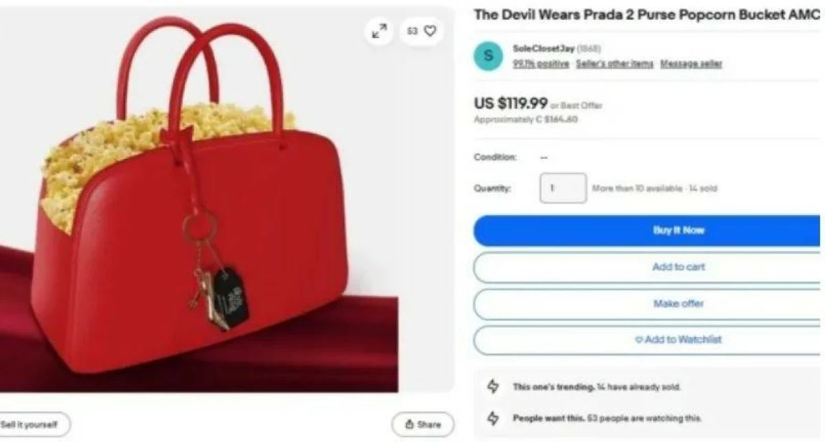 أخبار منوعة – وعاء الفشار يتحول إلى أغلى إكسسوار سينمائي