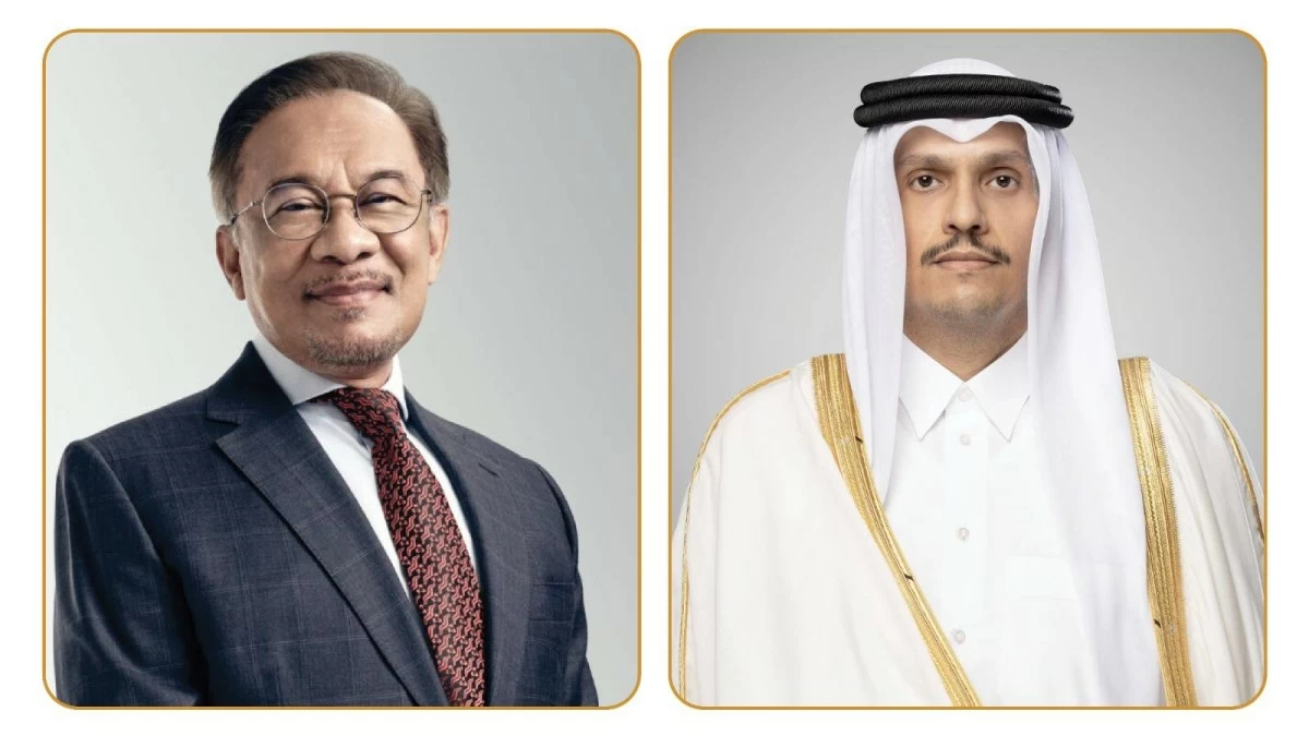 رئيس مجلس الوزراء وزير الخارجية يتلقى اتصالا هاتفيا من رئيس وزراء ماليزيا