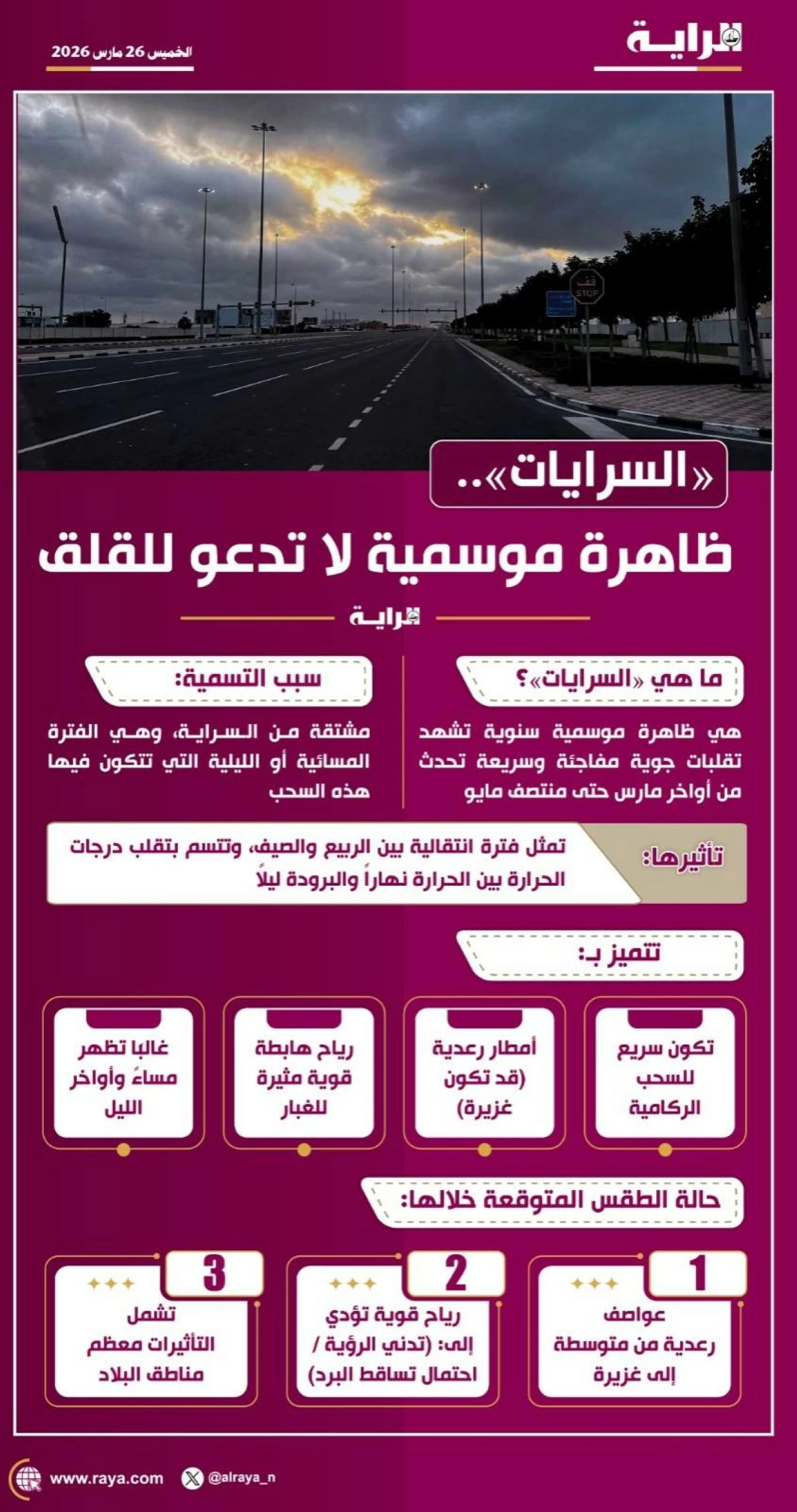 صوره – «السرايات» ظاهرة موسمية لا تدعو للقلق