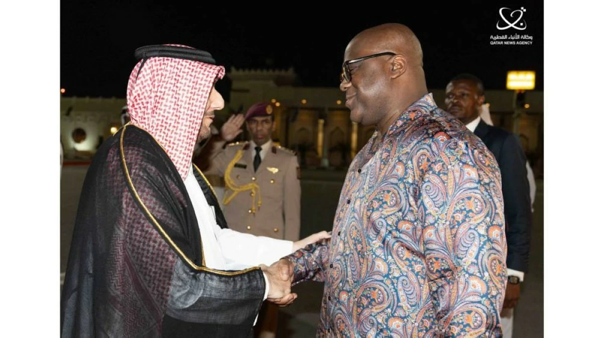 رئيس جمهورية الكونغو الديمقراطية يصل الدوحة