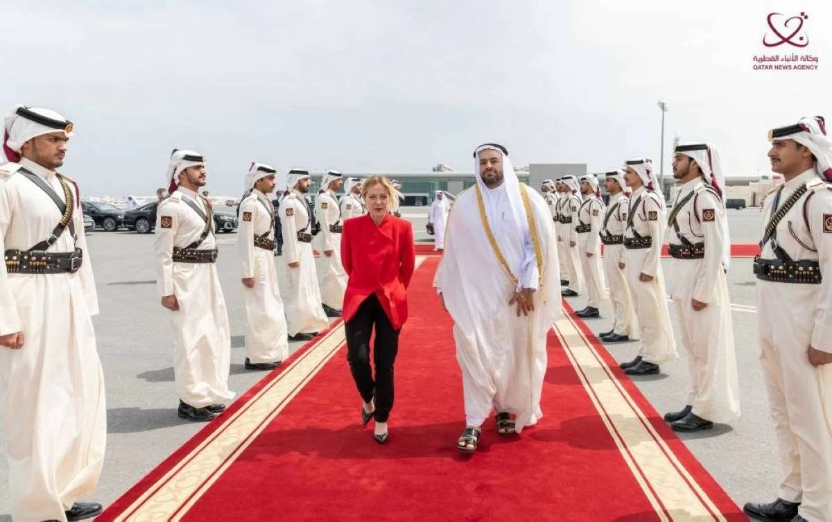 رئيس الوزراء الإيطالي يغادر الدوحة