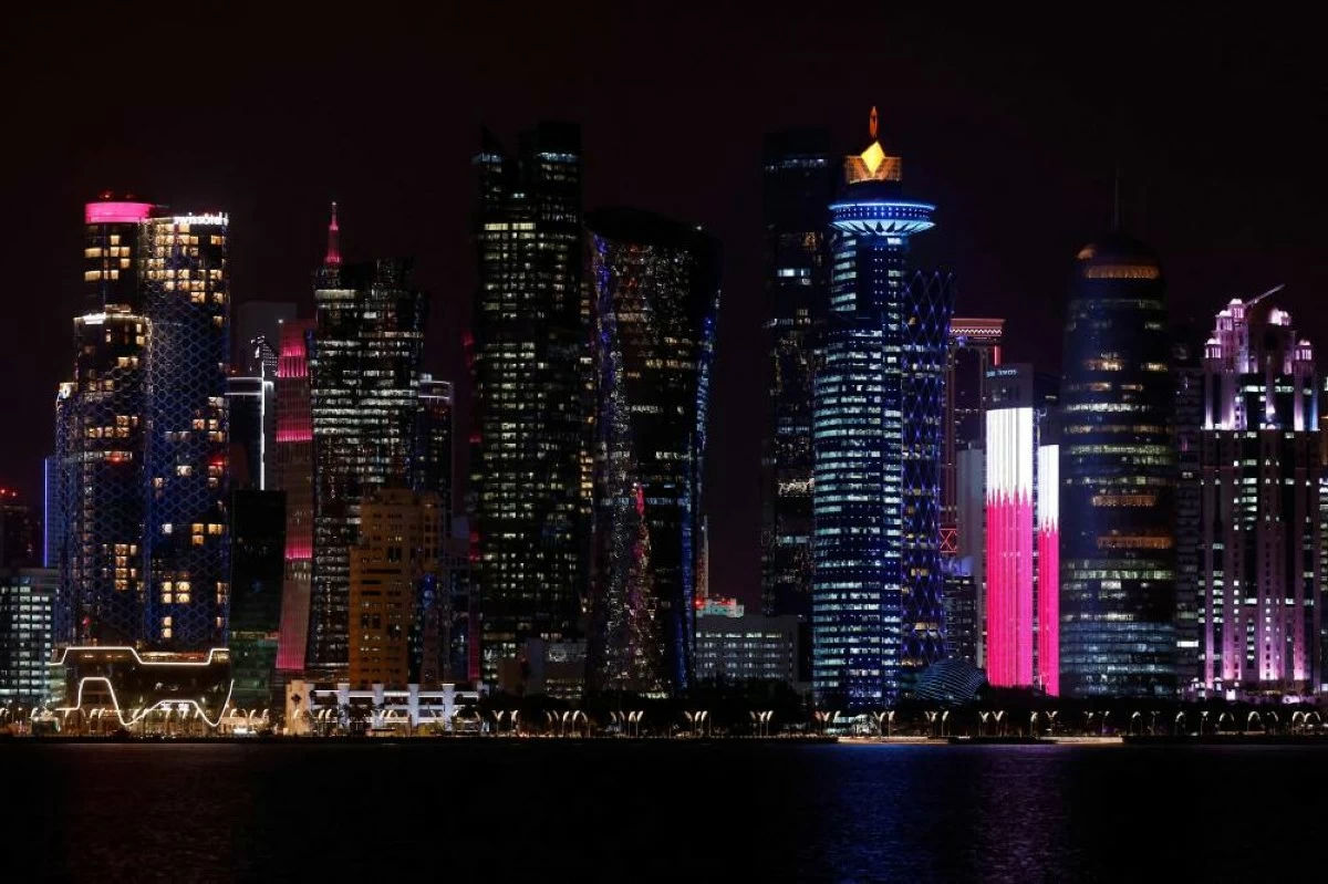 صوره – الأبراج تضيء أفق الدوحة.