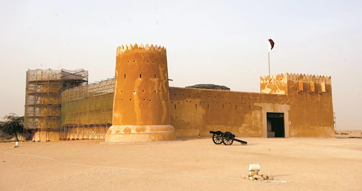 صوره – موقع قلعة الزبارة الأثري هو أحد مواقع التراث العالمي لليونسكو.