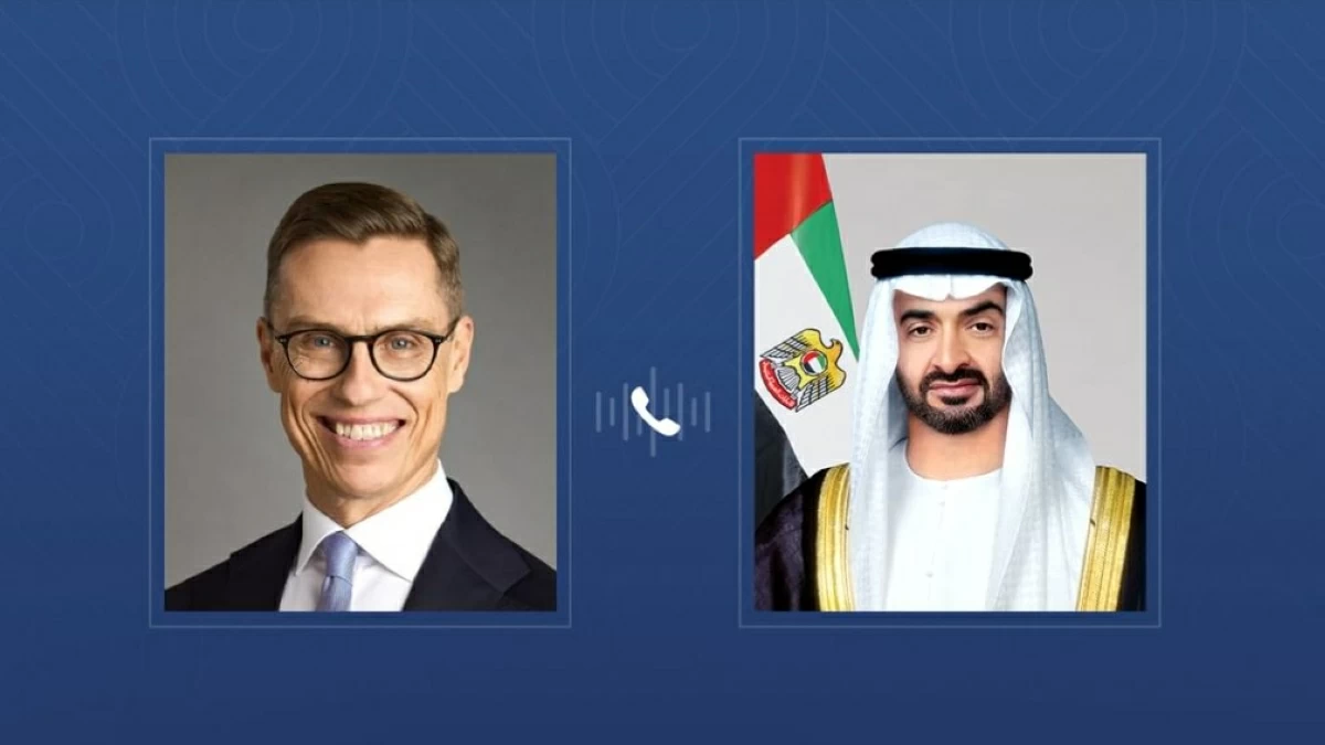 الرئيسان الإماراتي والفنلندي يبحثان هاتفيا تعزيز العمل المشترك وتطورات الأوضاع في المنطقة