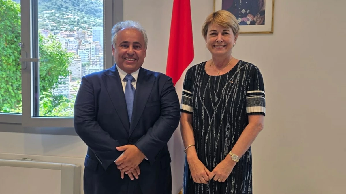 وزير العلاقات الخارجية والتعاون لإمارة موناكو يجتمع مع سفيرنا
