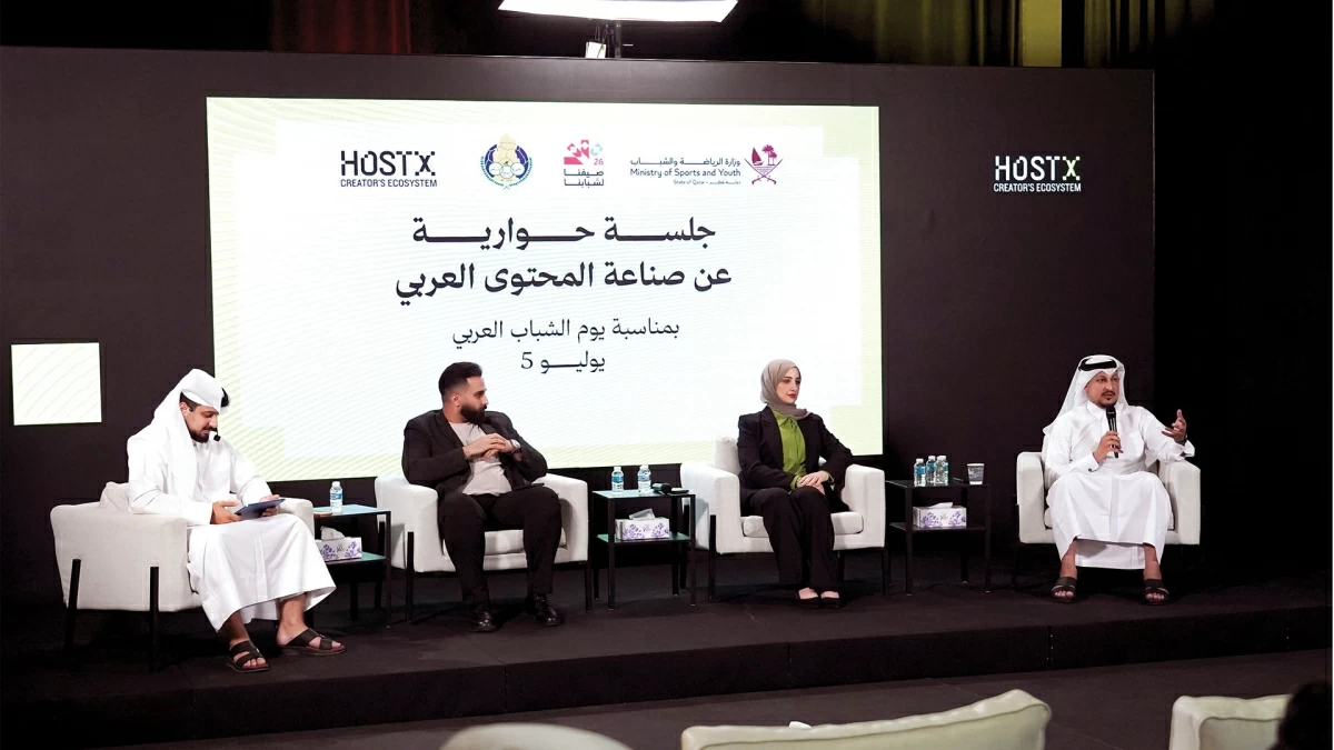 جلسة حوارية حول صناعة المحتوى العربي بشبابي الغرافة