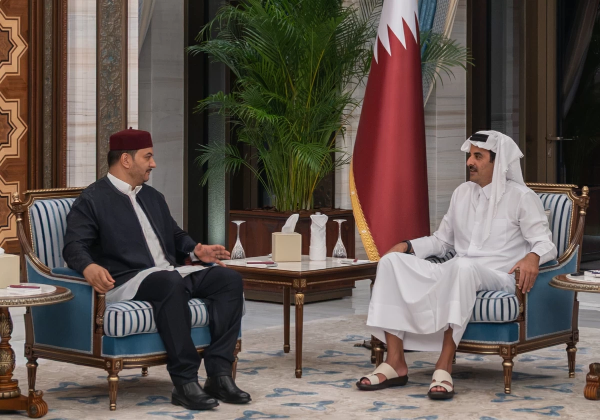 سمو الأمير يستقبل صدام حفتر سمو الأمير يستقبل صدام حفتر