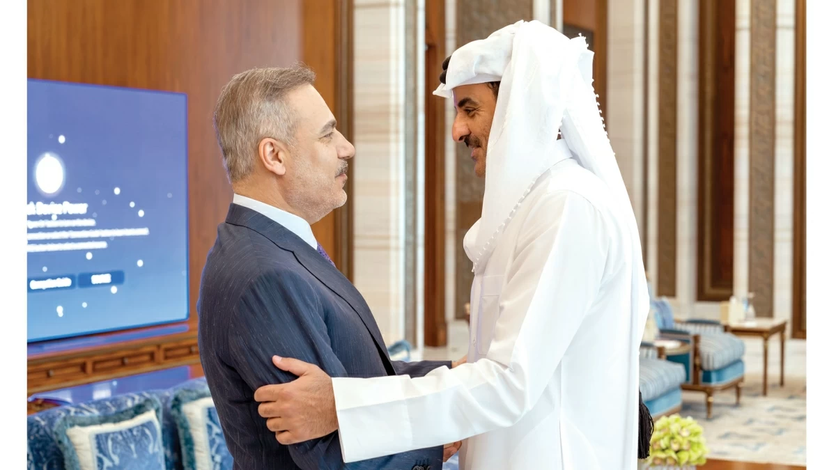 سموه يستقبل وزير الخارجية التركي